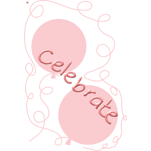 Celebrate With Pink Balloons 