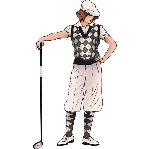 Stylish Lady Golfer