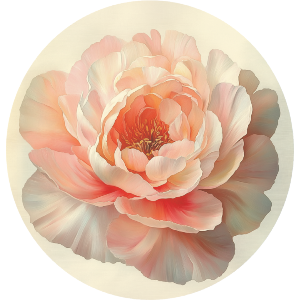 Pink Peony in Full Bloom