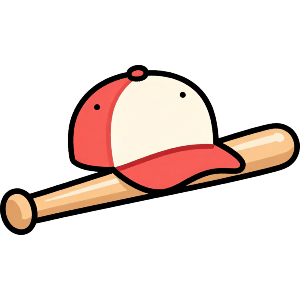 Baseball Bat & Cap
