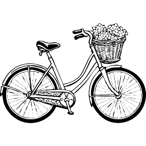 French Bicycle With a Basket