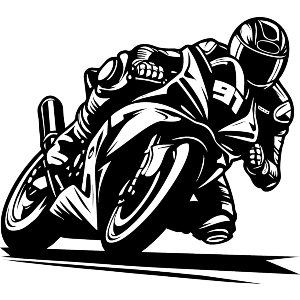 Motorbike Taking Corner