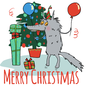 Merry Christmas Wolf