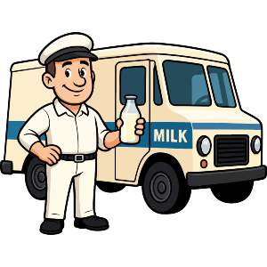 Milkman & Delivery Truck