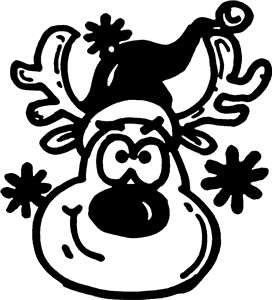 Christmas Reindeer Head
