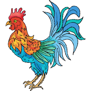 Colourful Rooster