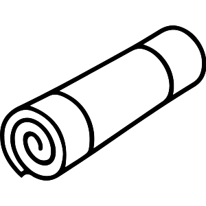 Rolled Yoga Mat