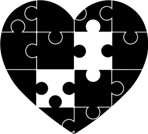 Autism Jigsaw Piece Heart