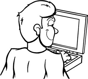 Man At Computer