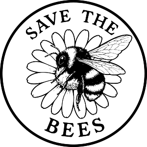 Save The Bees Daisy Flower Design