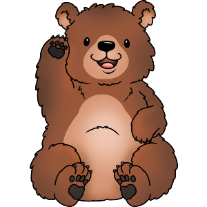 Waving Grizzly Bear