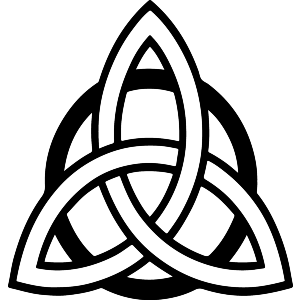 Triquetra Celtic Triple Knot Symbol Design