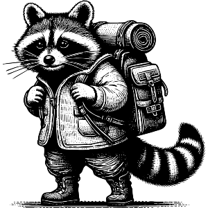 Raccoon Hiker