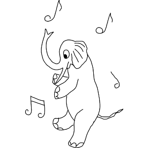 Tap dancing elephant