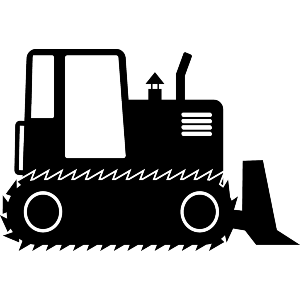Bulldozer Silhouette