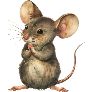 Cute Happy Mouse