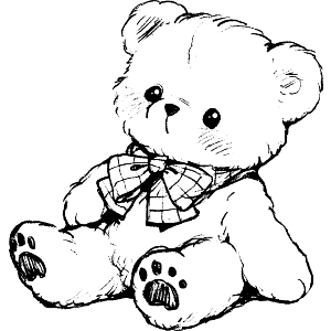 Cute Teddy Bear Sitting