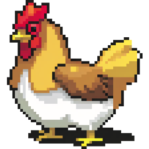 Pixel Art Chicken