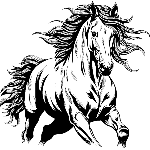Horse Running 