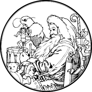 Santa Claus With Toys