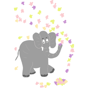 Elephant Flower Shower