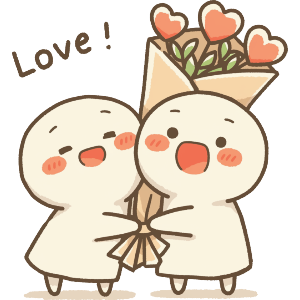 Couple With Heart Flowers