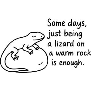 Lizard on a warm rock