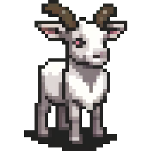 Pixel Art Goat