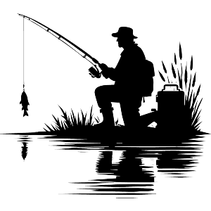 Angler With Fish