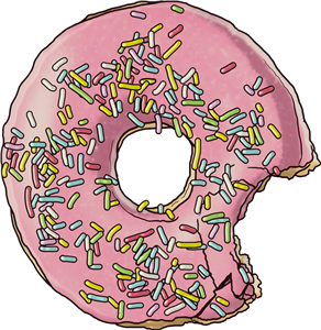 Bitten Sprinkle Doughnut