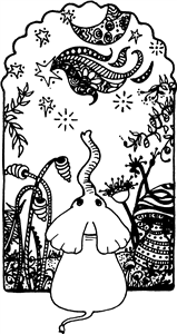 Moon Garden Elephant