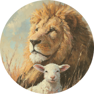 Lion with Lamb