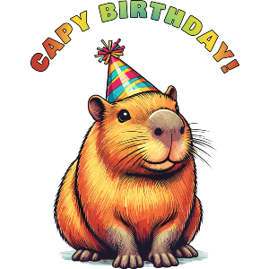 Cute Capybara Birthday
