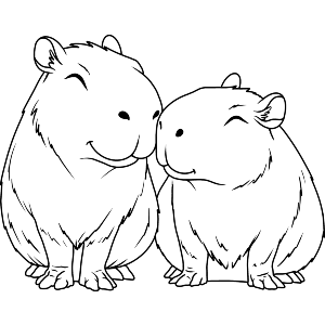 Capybara Couple