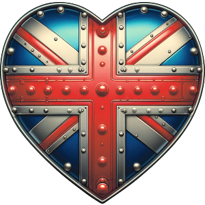 Engineered Union Flag Heart