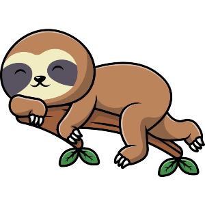 Sloth Sleeping on a Tree