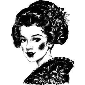 Beautiful Geisha Portrait