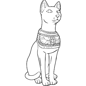 Egyptian Cat Statue