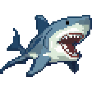 Pixel Art Shark