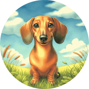 Happy Dachshund