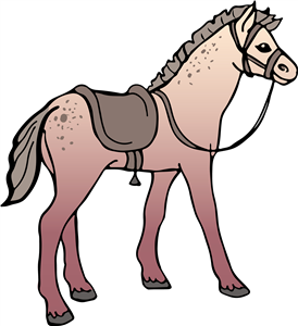 Horse With Saddle & Bridle