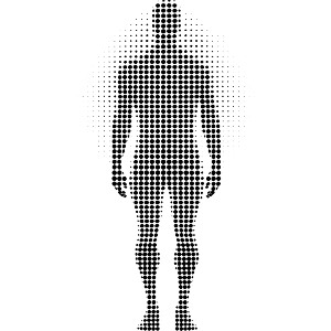 Halftone Pattern Human Body