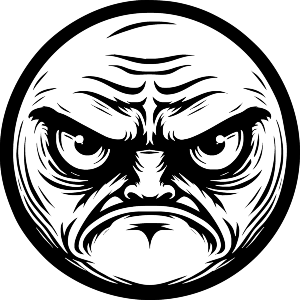 Circular Angry Face