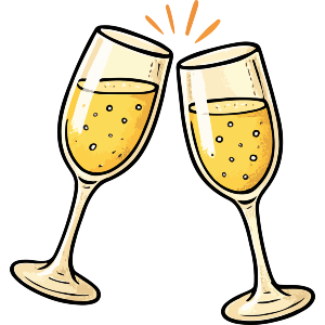 Clinking Celebration Glasses