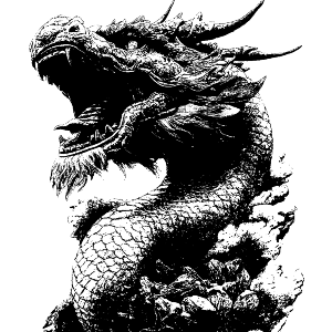 Chinese Dragon Open Mouth