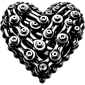 Bike Chain Heart