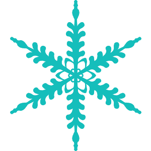 Blue snowflake
