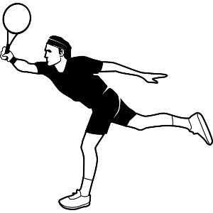 Man Playing Tennis