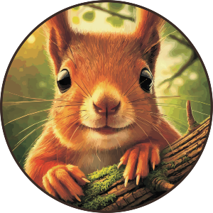 Smiling Red Squirrel