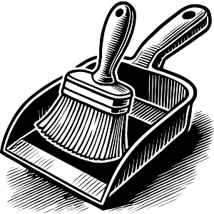 Dustpan With Brush